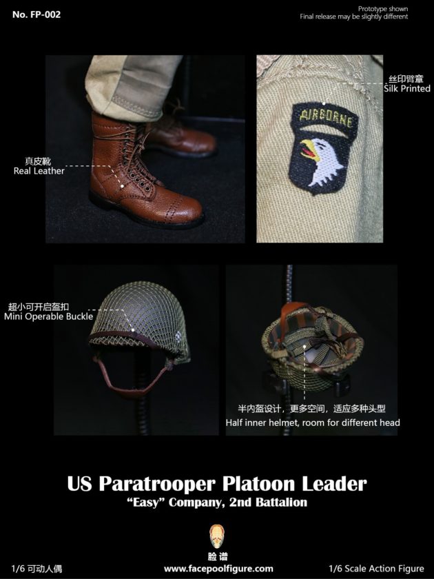 [FP-002B] US Paratrooper PlatoonLeader Easy Company 