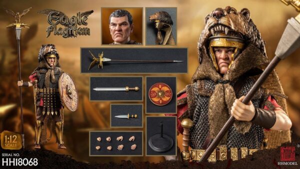 [HY-HH18068] 1:12 Imperial Legion Eagle Flagman - Image 13