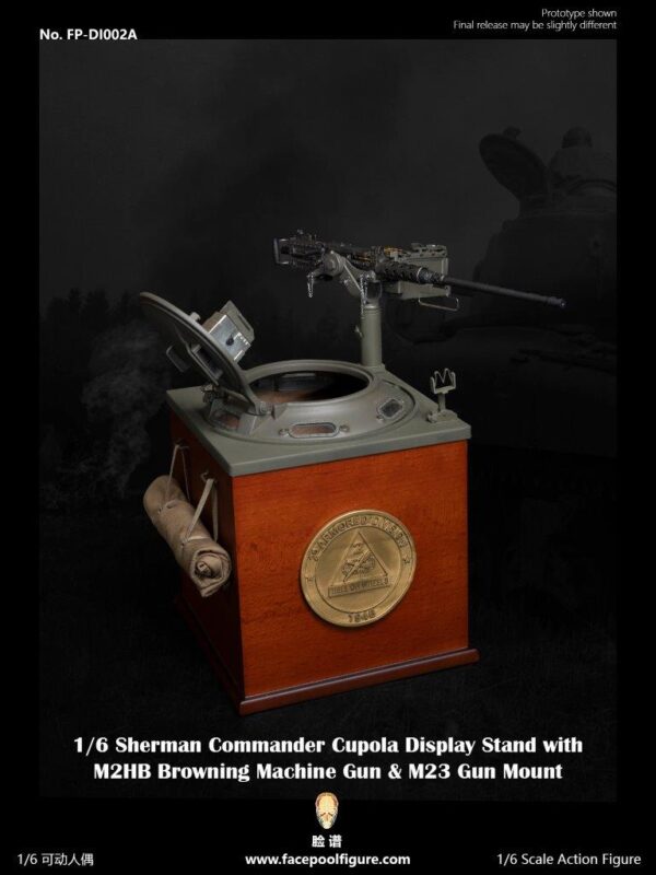 [FP-DI002A] Platform Sherman Tank Command Podium + Browning Machine Gun & Rack Set - Image 6