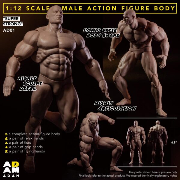 [MUT-AD01] 1/12 Comic Style Strong Figure Body