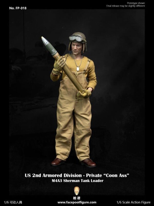 [FP-018A] 2nd Armored Division Private Sherman Tank Loader "Coon Ass" - Image 2