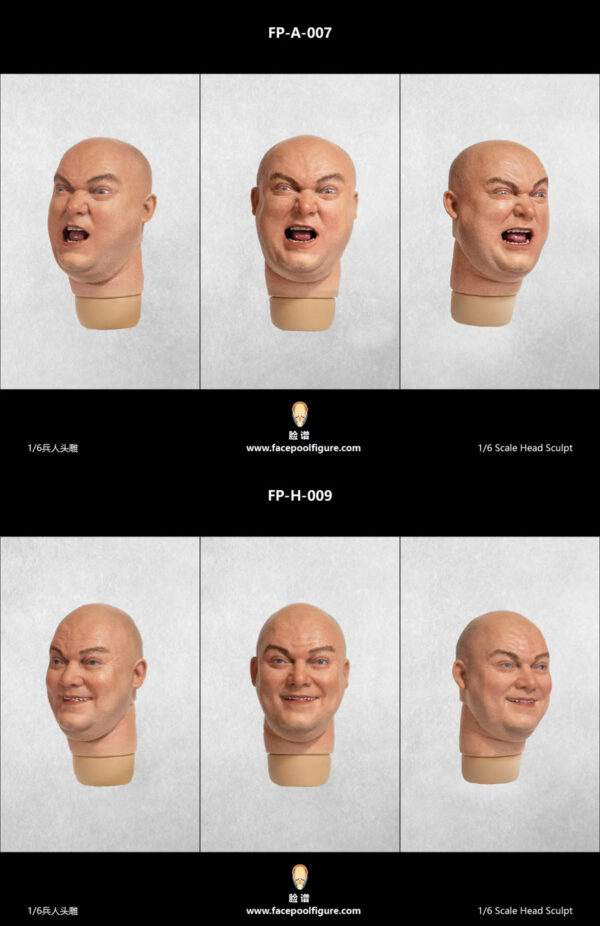 [FP-A007 FP-H009] Caucasian Male HeadSculpt with Expression