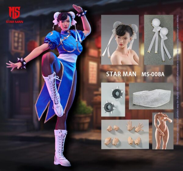 [MS-008A] Fighter Li Blue Cheongsam Version