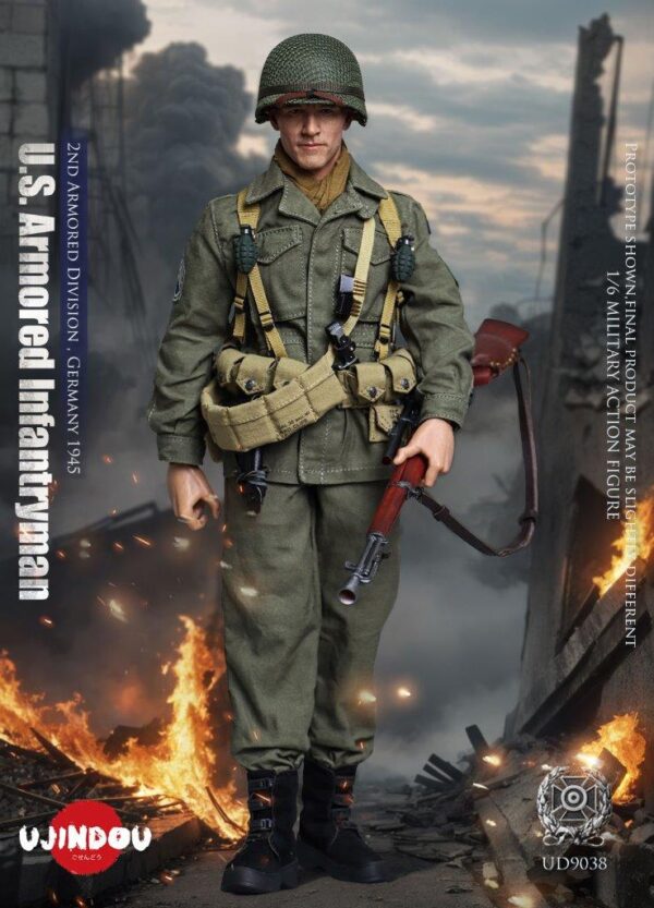 [UD-9038] WWII U.S. Armored Infantryman, Germany 1945 - Image 2