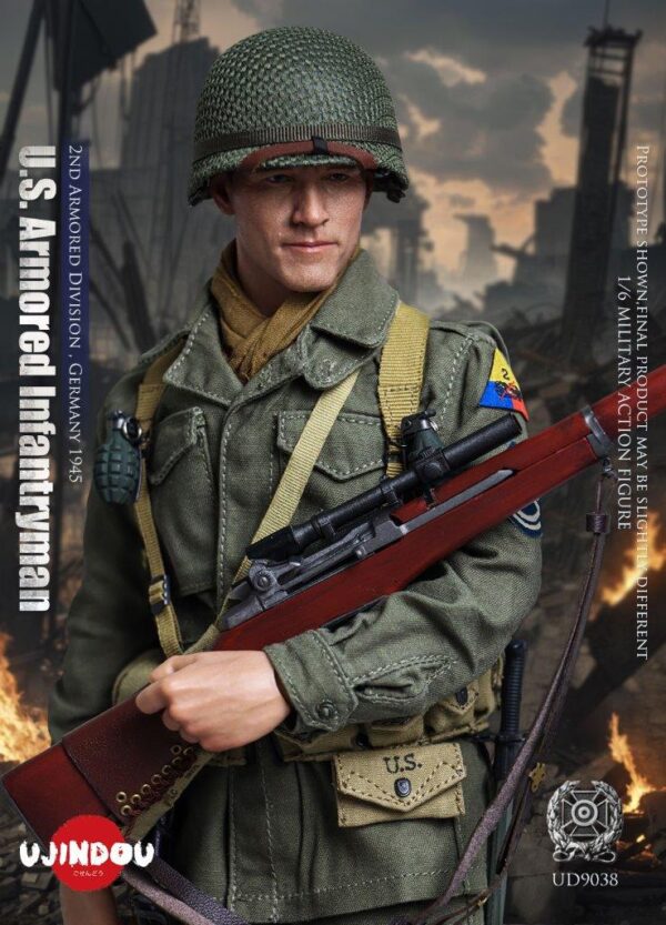 [UD-9038] WWII U.S. Armored Infantryman, Germany 1945 - Image 14