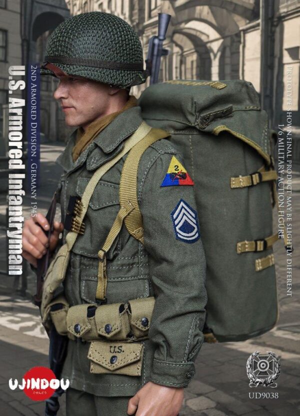 [UD-9038] WWII U.S. Armored Infantryman, Germany 1945 - Image 17