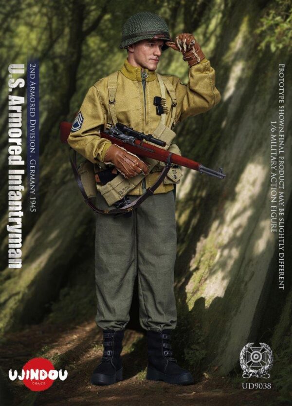 [UD-9038] WWII U.S. Armored Infantryman, Germany 1945 - Image 3