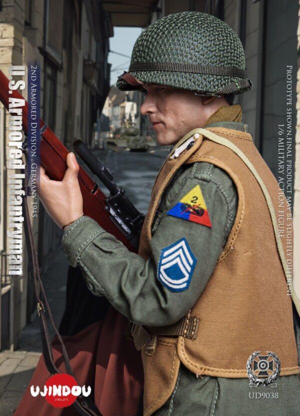 [UD-9038] WWII U.S. Armored Infantryman, Germany 1945 - Image 28