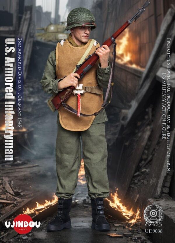 [UD-9038] WWII U.S. Armored Infantryman, Germany 1945 - Image 4