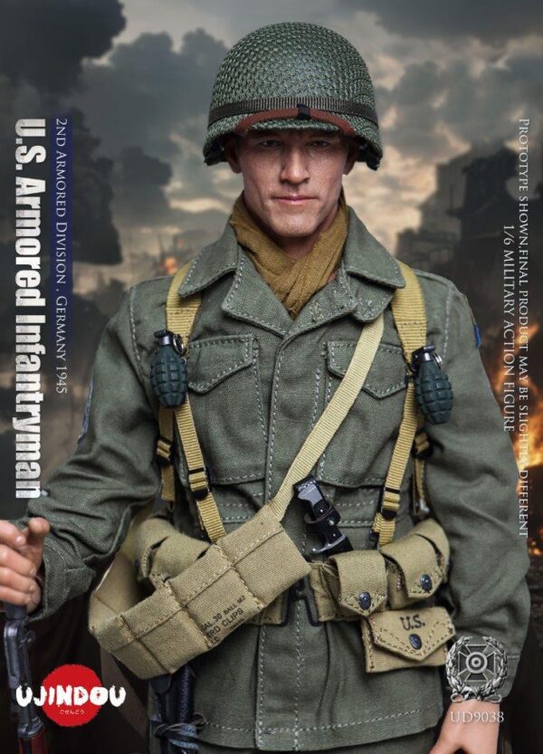 [UD-9038] WWII U.S. Armored Infantryman, Germany 1945 - Image 6