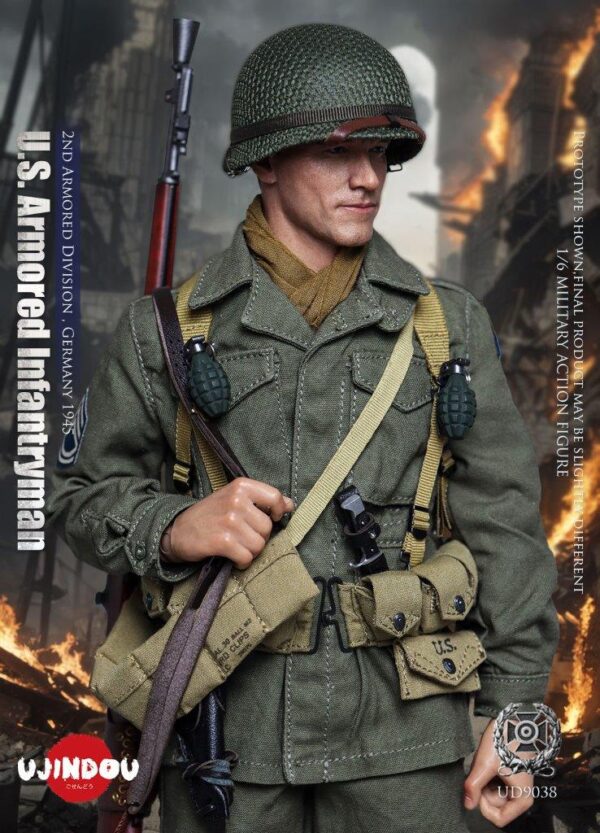 [UD-9038] WWII U.S. Armored Infantryman, Germany 1945 - Image 7