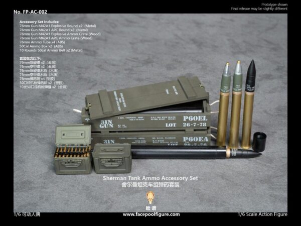 [FP-AC002] Sherman Tank Crew Ammunition Set