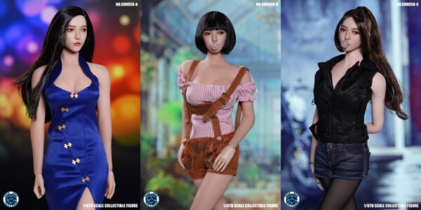 [SUD-SDH050] Female Heads with Movable Eyes
