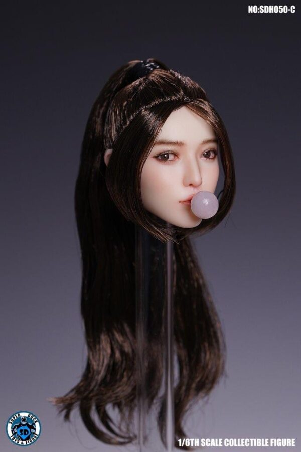 [SUD-SDH050] Female Heads with Movable Eyes - Image 2