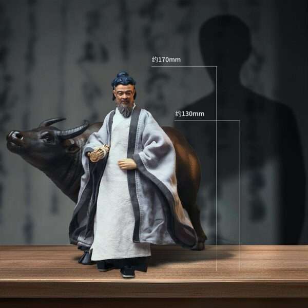 [303T-SR001B] 1/12 CONFUCIUS, THE SAGE TEACHER RIDING A WATER BUFFALO EASTWARD - Image 7