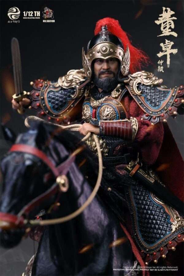 [303T-SG010B] 1/12 DONG ZHUO ZHONGYING, MARQUIS OF MEI (DELUXE FIGURE-HORSE-FLAG) - Image 5
