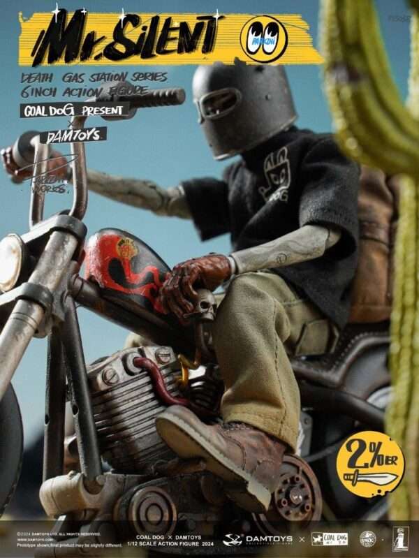 [DAM-PES038] 1/12 Mr. Silent Deluxe Edition & Bike - Image 4