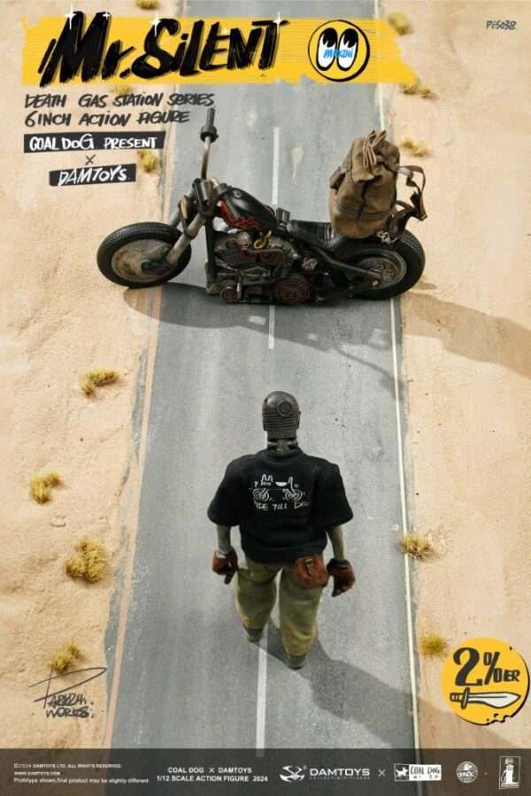[DAM-PES038] 1/12 Mr. Silent Deluxe Edition & Bike - Image 8