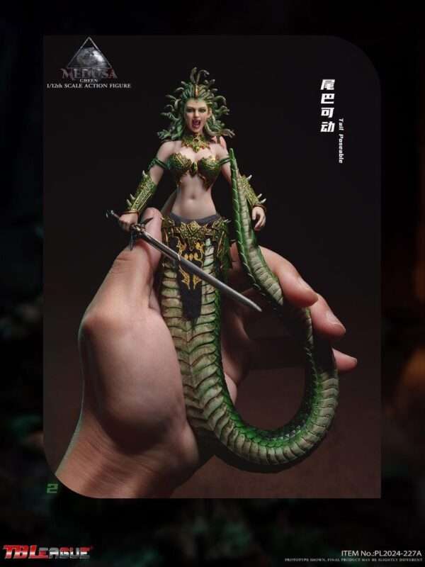 [PL-2024-227A] 1/12 Medusa-Green with Tail - Image 12