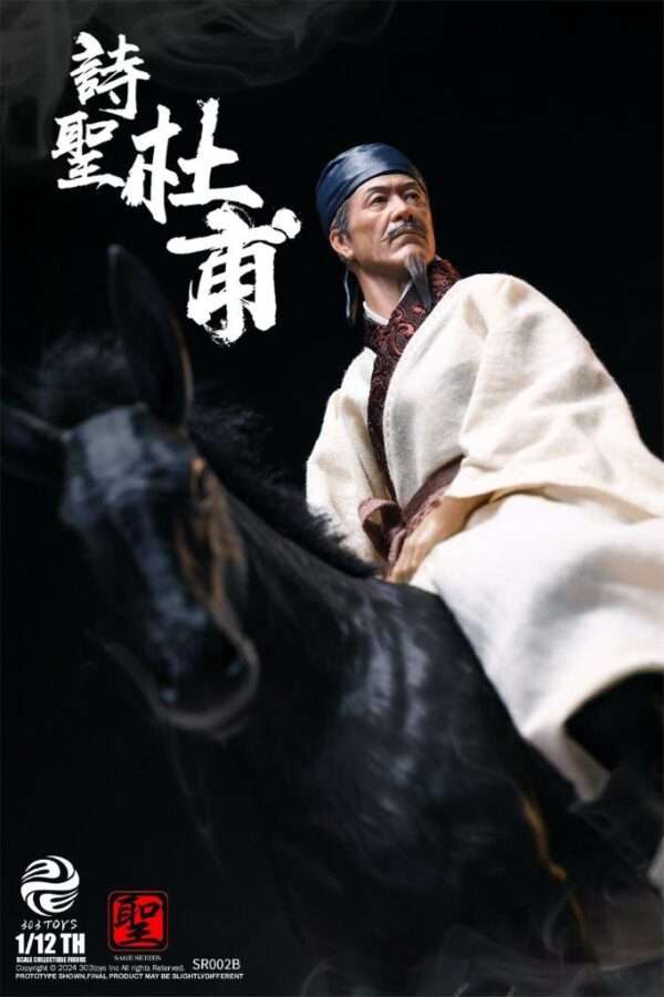 [303T-SR002B] 1/12 DU FU, THE POET SAGE RESIDING IN CAPITAL ON A DONKEY - Image 4