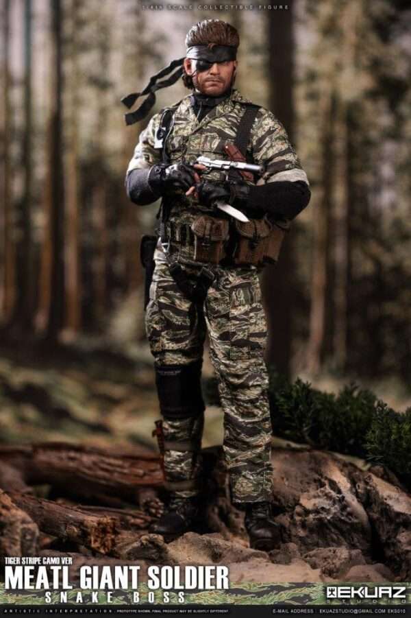 [EKS-010] MEATL GIANT SOLDIER SNAKE BOSS TIGER STRIPE CAMO VER - Image 3