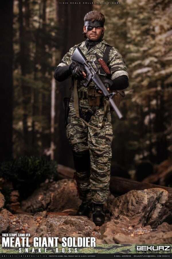 [EKS-010] MEATL GIANT SOLDIER SNAKE BOSS TIGER STRIPE CAMO VER - Image 15