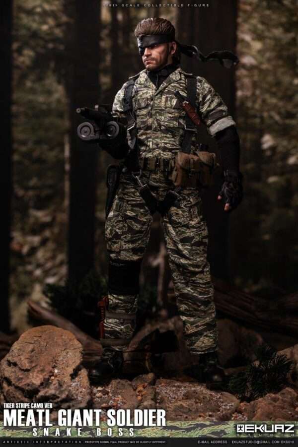 [EKS-010] MEATL GIANT SOLDIER SNAKE BOSS TIGER STRIPE CAMO VER - Image 21