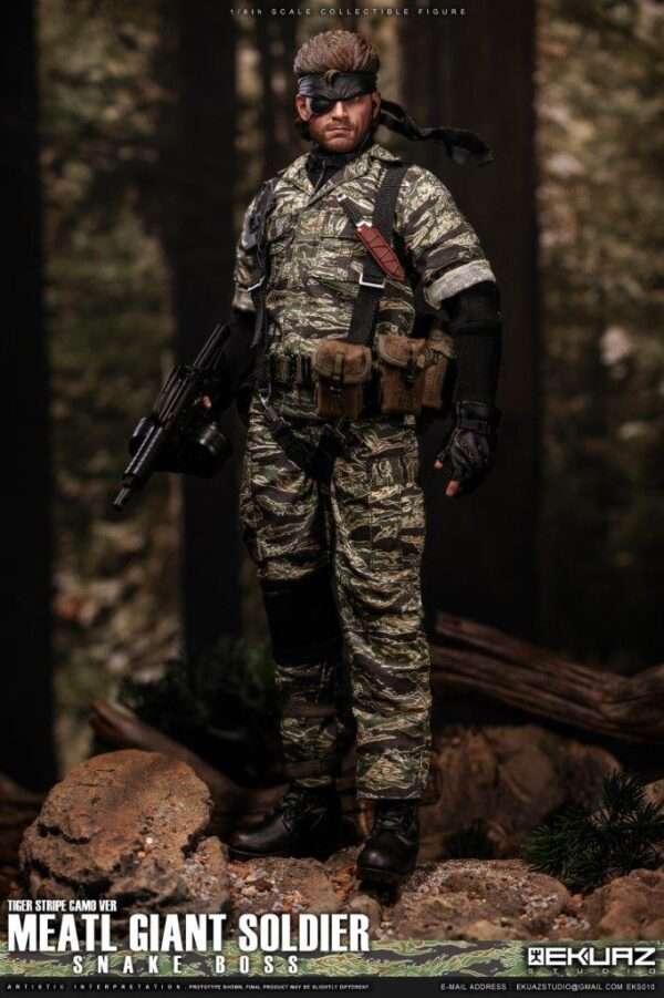 [EKS-010] MEATL GIANT SOLDIER SNAKE BOSS TIGER STRIPE CAMO VER - Image 22