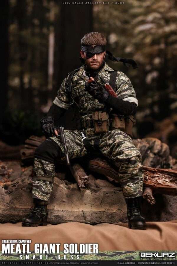 [EKS-010] MEATL GIANT SOLDIER SNAKE BOSS TIGER STRIPE CAMO VER - Image 24