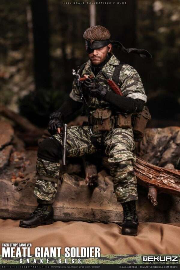 [EKS-010] MEATL GIANT SOLDIER SNAKE BOSS TIGER STRIPE CAMO VER - Image 25