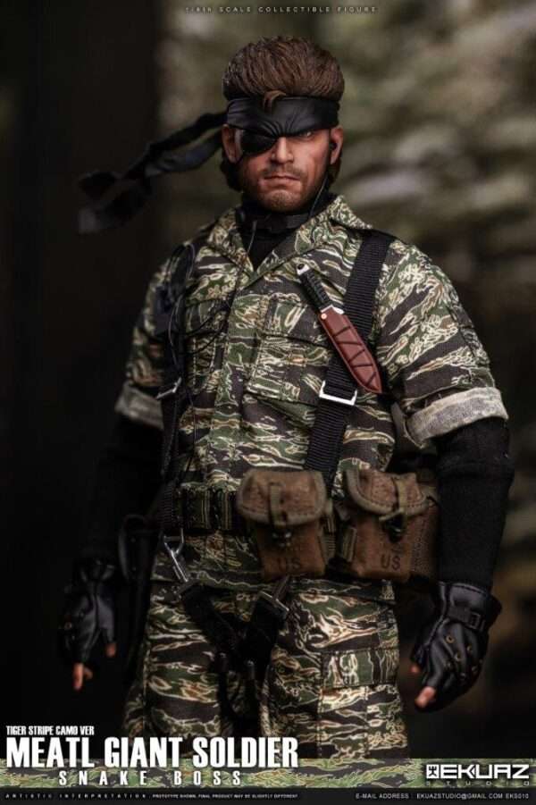 [EKS-010] MEATL GIANT SOLDIER SNAKE BOSS TIGER STRIPE CAMO VER - Image 27