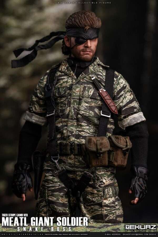 [EKS-010] MEATL GIANT SOLDIER SNAKE BOSS TIGER STRIPE CAMO VER - Image 29