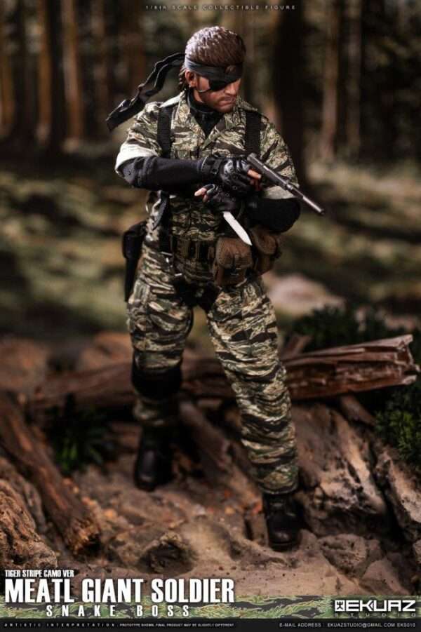 [EKS-010] MEATL GIANT SOLDIER SNAKE BOSS TIGER STRIPE CAMO VER - Image 6