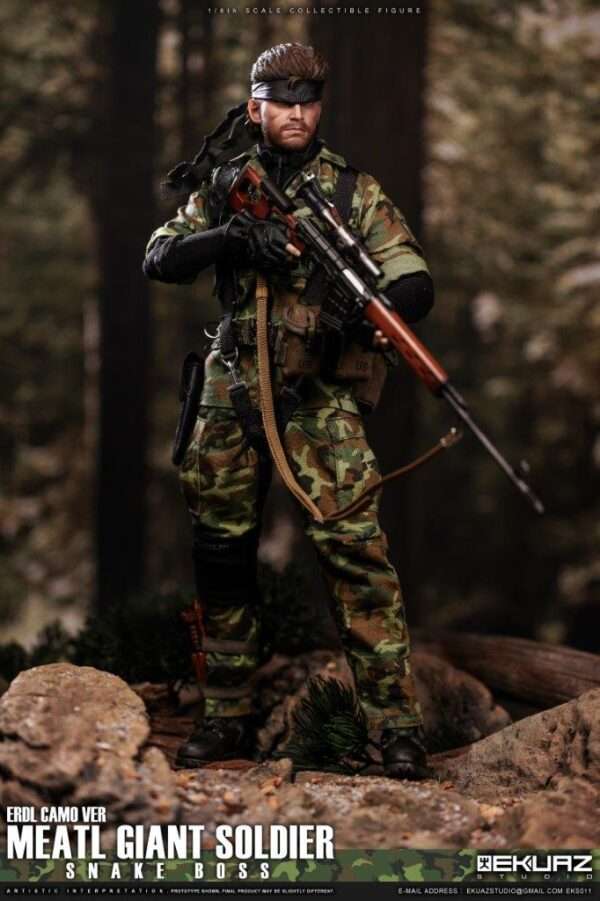 [EKS-011] MEATL GIANT SOLDIER SNAKE BOSS ERDL CAMO VER - Image 10