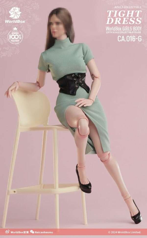 [WB-CA016] Leather Corset & Bodycon Skirt Set - Image 3