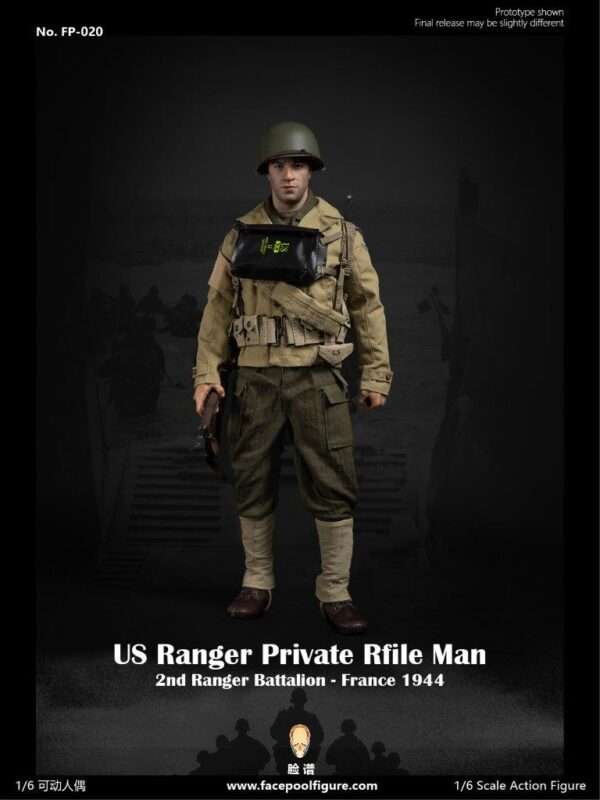 [FP-020] WWII US Ranger Private Rifle Man France 1944 - Image 2