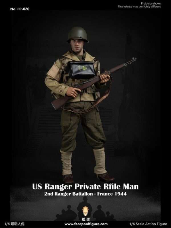 [FP-020] WWII US Ranger Private Rifle Man France 1944 - Image 4