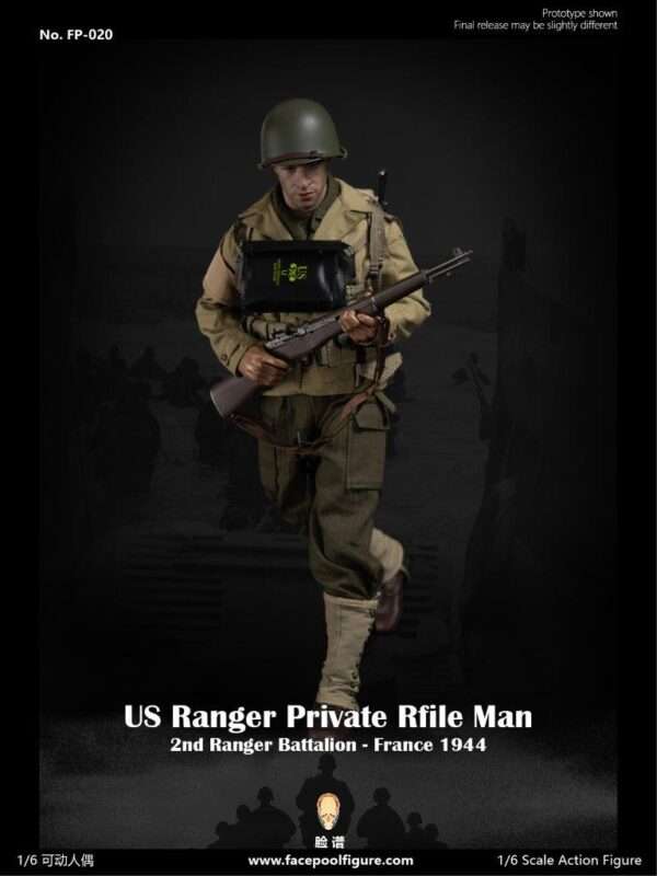 [FP-020] WWII US Ranger Private Rifle Man France 1944 - Image 7