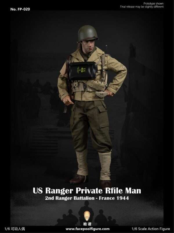 [FP-020] WWII US Ranger Private Rifle Man France 1944 - Image 8