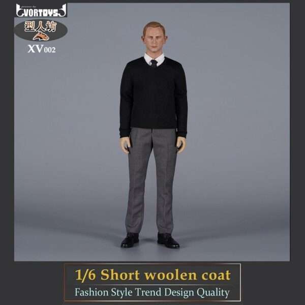 [VOR-XV002] Men's Short Wool Coat Set - Image 3