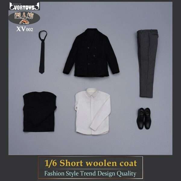 [VOR-XV002] Men's Short Wool Coat Set