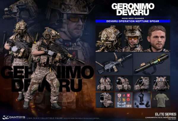 [DAM-78107] DEVGRU Operation Neptune Spear “GERONIMO”MK46 MOD1 GUNNER