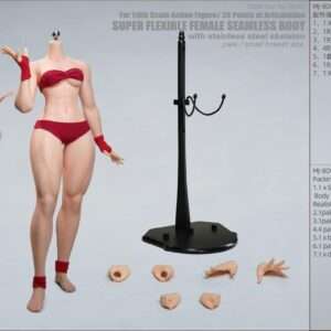 [MJ-BD01] Fighting Style Female Body without Head, Detachable Feet, Small Bust, White Skin