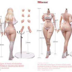 [PL-SRBD01-01H] Super Flexible Female Narrow Shoulders, Curvy Hips Body