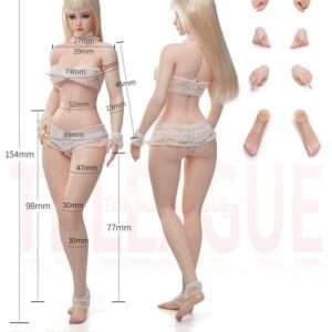 [TB-DD01XSH] 1/12 Medium Breast Pale Seamless Female Body