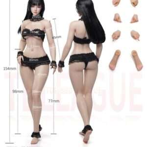[TB-DD02XSH] 1/12 Medium Breast Suntan Seamless Female Body
