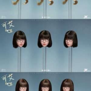 [JKT-K011+] Carys Head with Glasses & Moveable Eyes