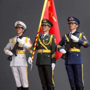 [POP-X1945D] PLA Honor Guard 3 Figures Deluxe Set